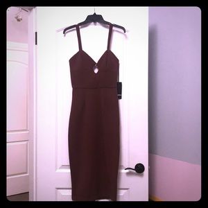 Maroon cocktail dress